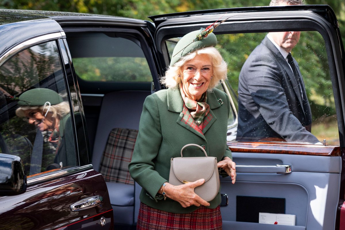 King Charles III and Queen Camilla attend a Sunday church service at Crathie Kirk near Balmoral on September 7, 2025 (Aaron Chown/PA Images/Alamy)