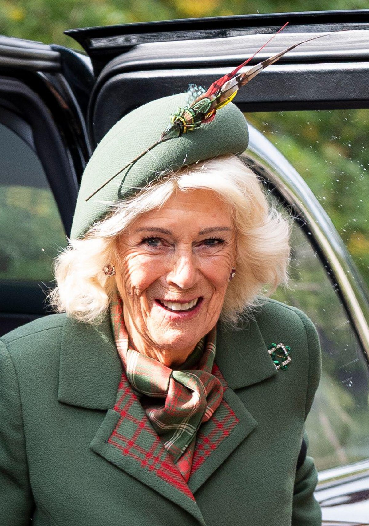 King Charles III and Queen Camilla attend a Sunday church service at Crathie Kirk near Balmoral on September 7, 2025 (Aaron Chown/PA Images/Alamy)