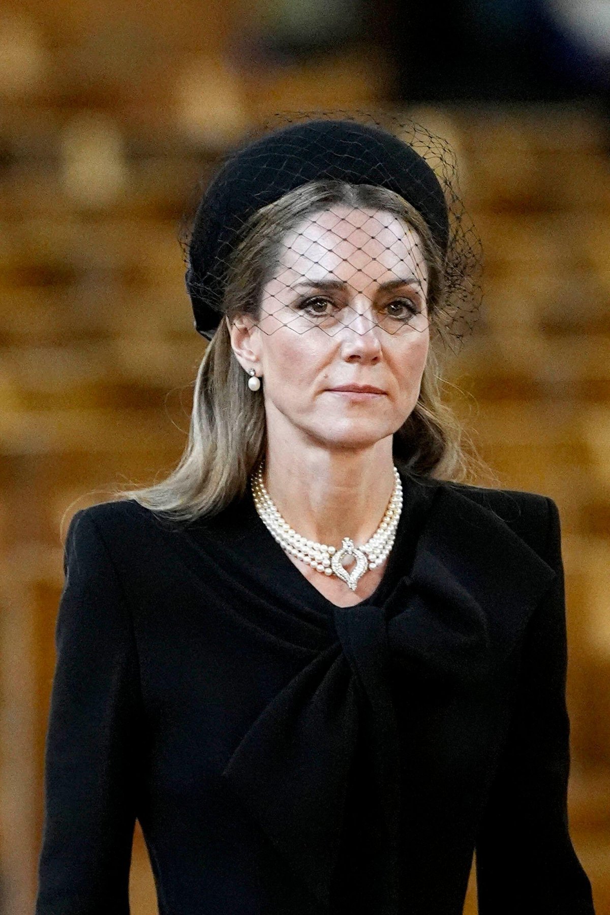 The Princess of Wales arrives for the funeral of the Duchess of Kent at Westminster Cathedral in London on September 16, 2025 (Aaron Chown/PA Images/Alamy)