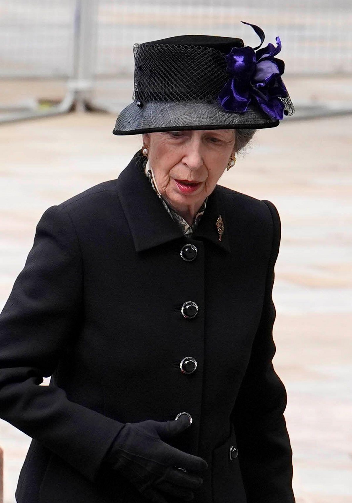 The Princess Royal arrives for the funeral of the Duchess of Kent at Westminster Cathedral in London on September 16, 2025 (Jordan Pettitt/PA Images/Alamy)