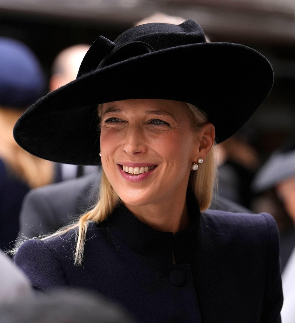 Lady Gabriella Kingston arrives for the funeral of the Duchess of Kent at Westminster Cathedral in London on September 16, 2025 (Jordan Pettitt/PA Images/Alamy)