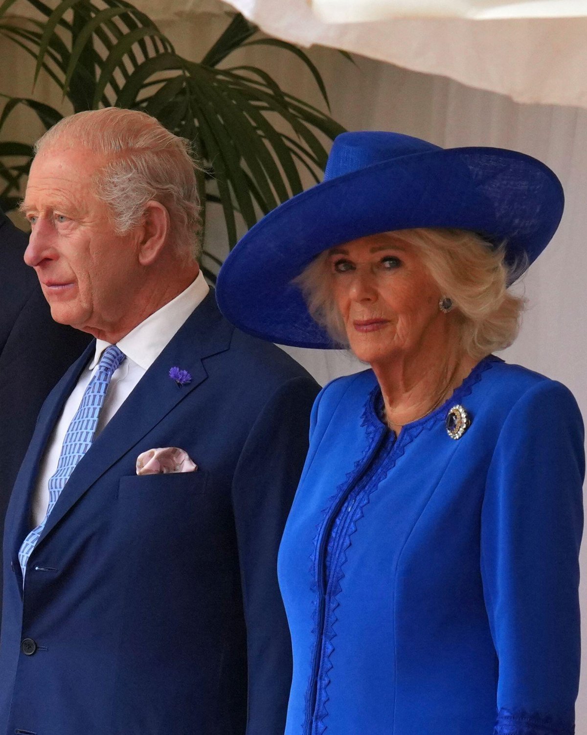 King Charles III and Queen Camilla are pictured during the American state visit to Britain in Windsor on September 17, 2025 (Kirsty Wigglesworth/PA Images/Alamy)