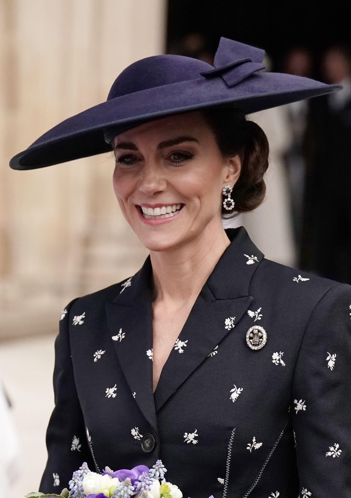 The Princess of Wales attends the Commonwealth Day service at Westminster Abbey in London on March 13, 2023 (Jordan Pettitt/PA Images/Alamy)