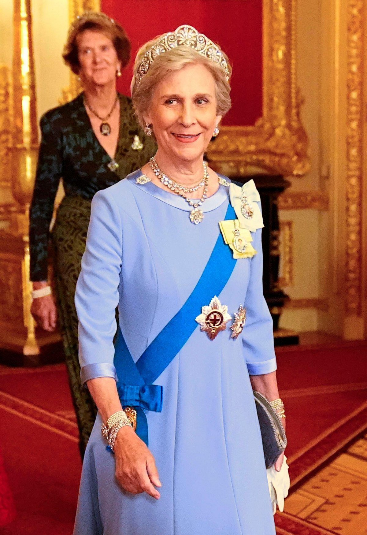 The Duchess of Gloucester attends a state banquet at Windsor Castle on September 17, 2025 (Aaron Chown/PA Images/Alamy)