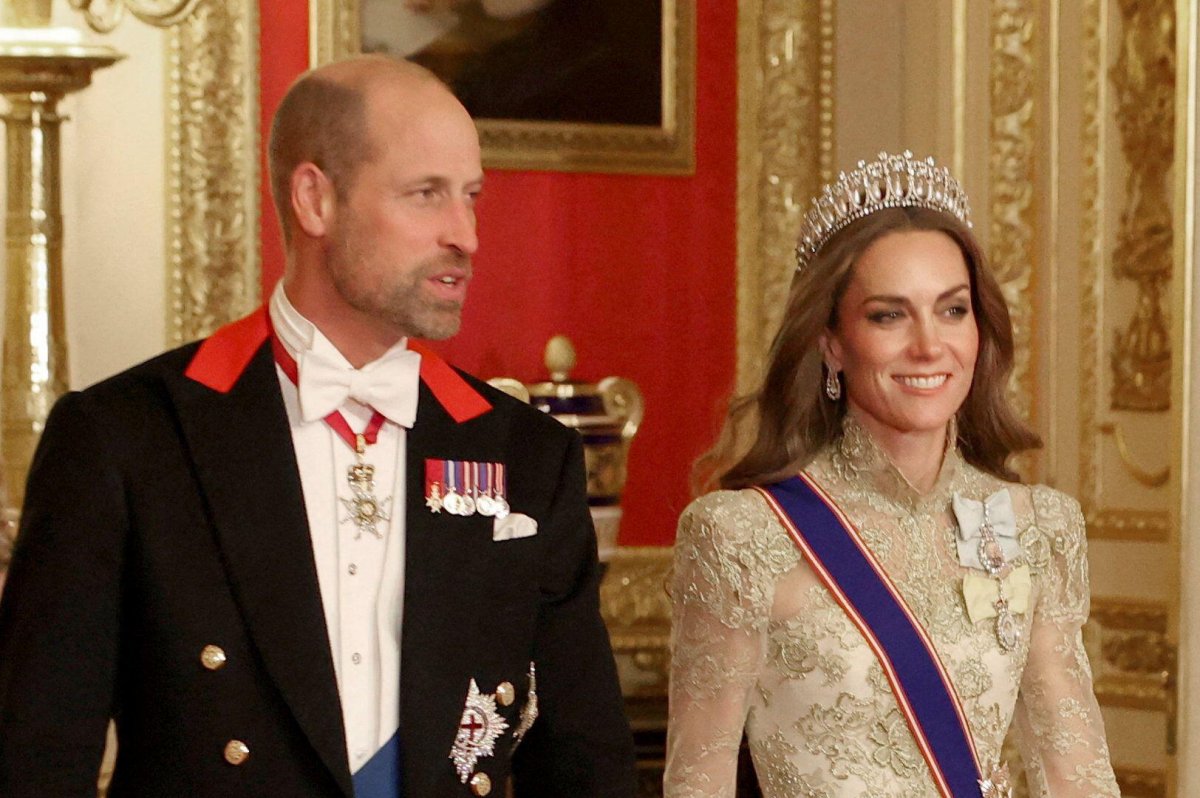 The Prince and Princess of Wales attend a state banquet at Windsor Castle on September 17, 2025 (Phil Noble/PA Images/Alamy)