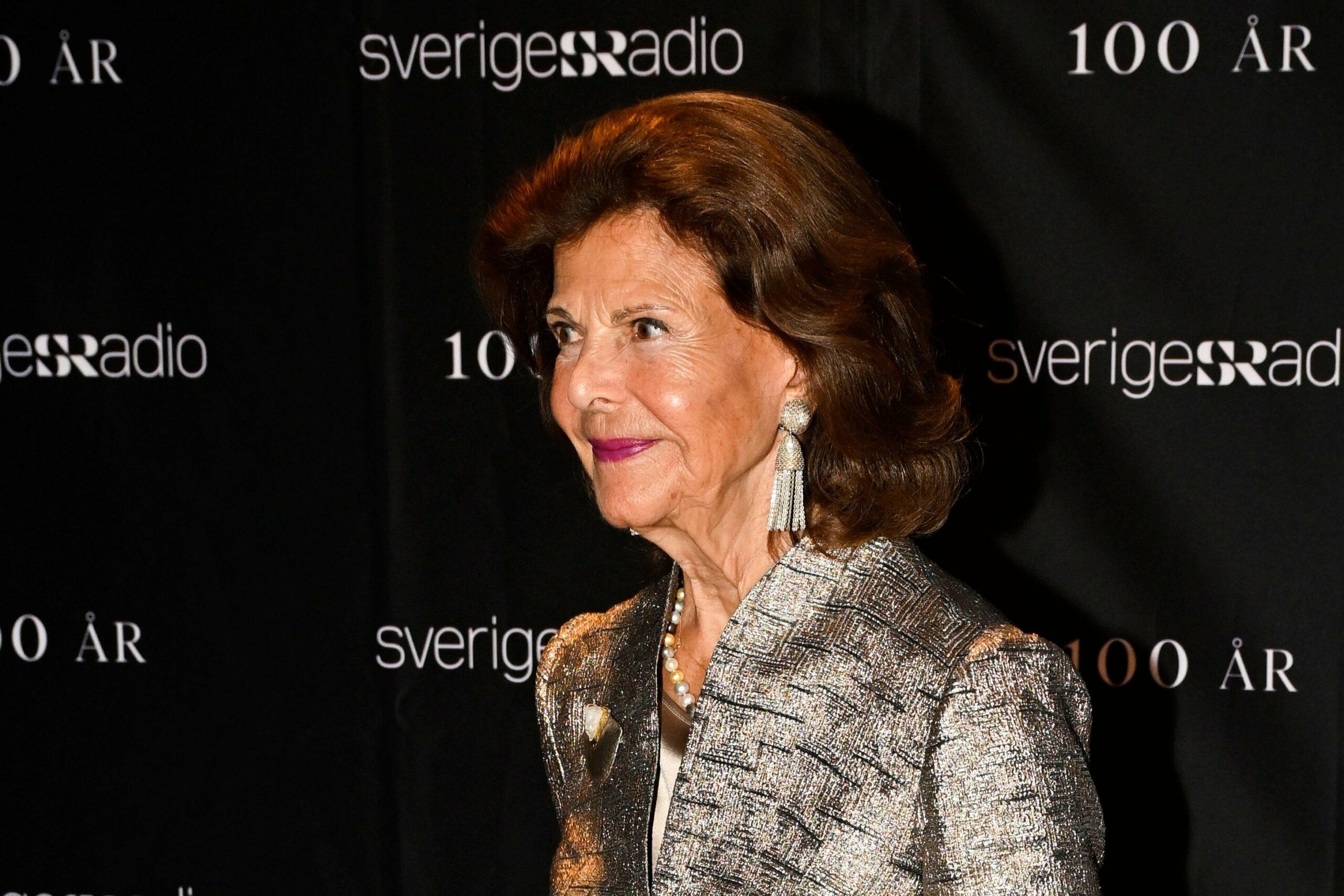 The King and Queen of Sweden attend a concert celebrating the 100th anniversary of Swedish Radio at Berwaldhallen in Stockholm on September 19, 2025 (Henrik Montgomery/TT News Agency/Alamy)