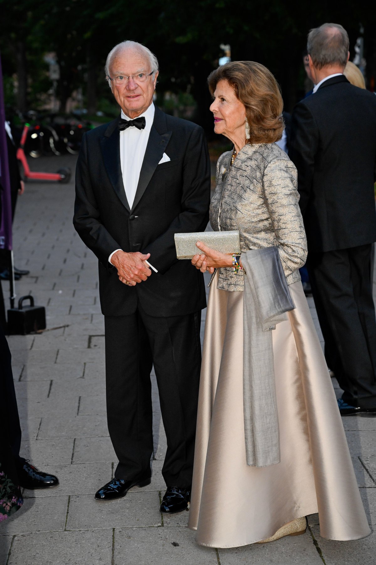 The King and Queen of Sweden attend a concert celebrating the 100th anniversary of Swedish Radio at Berwaldhallen in Stockholm on September 19, 2025 (Henrik Montgomery/TT News Agency/Alamy)