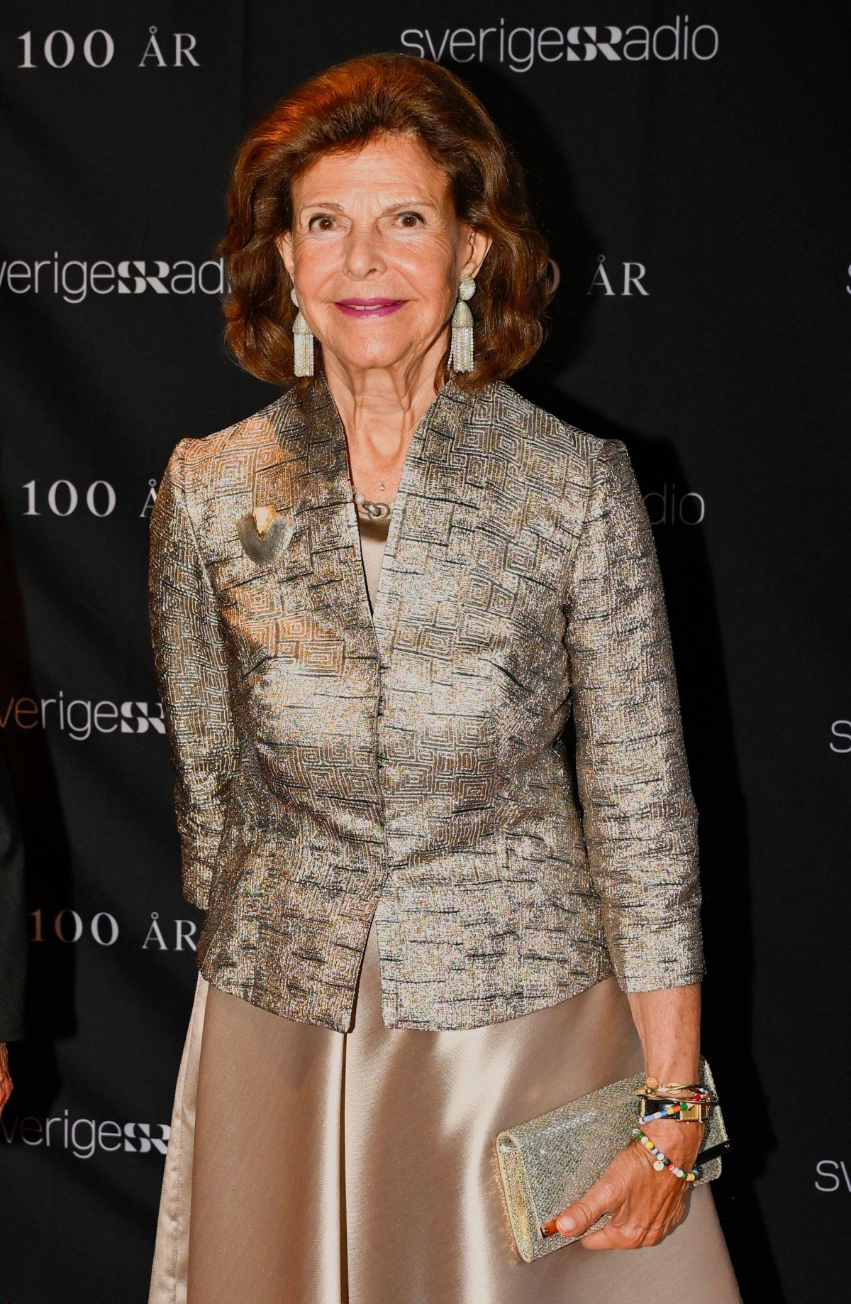 The King and Queen of Sweden attend a concert celebrating the 100th anniversary of Swedish Radio at Berwaldhallen in Stockholm on September 19, 2025 (Henrik Montgomery/TT News Agency/Alamy)