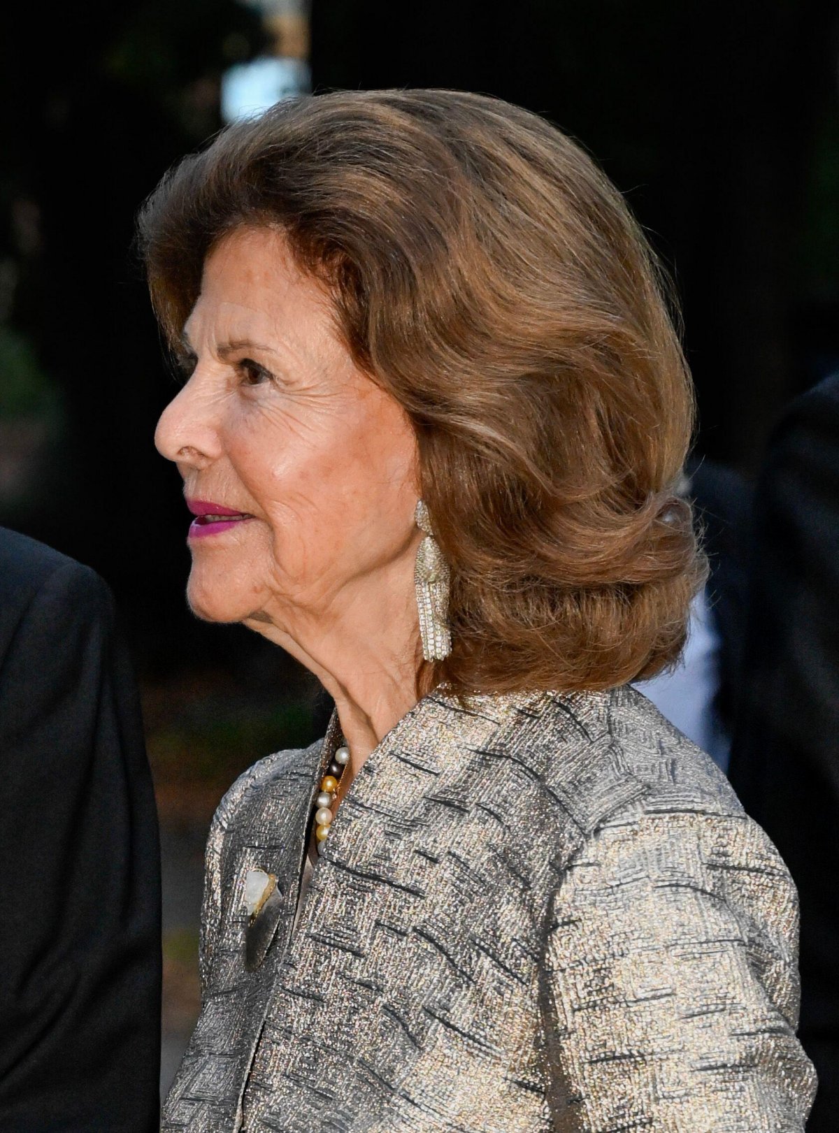The King and Queen of Sweden attend a concert celebrating the 100th anniversary of Swedish Radio at Berwaldhallen in Stockholm on September 19, 2025 (Henrik Montgomery/TT News Agency/Alamy)