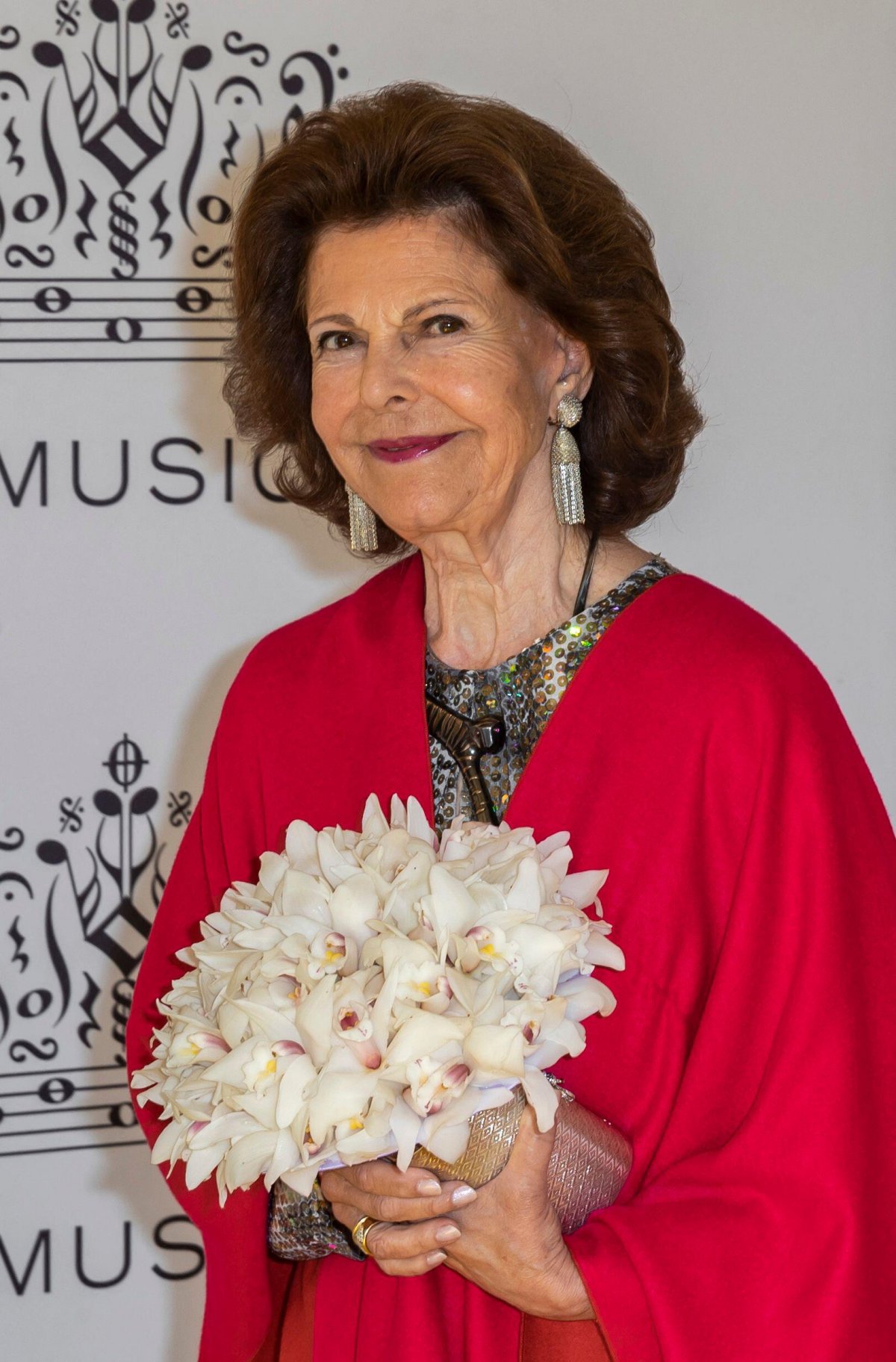 The Queen of Sweden attends the Polar Music Prize Award ceremony at the Grand Hotel in Stockholm on May 24, 2022 (Robert Eklund/Stella Pictures/Abaca Press/Alamy)