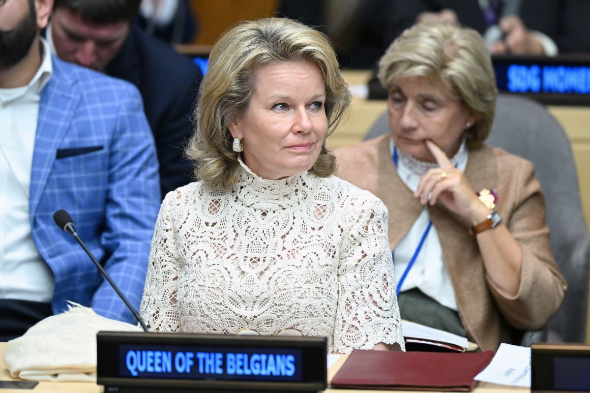 The Queen of the Belgians attends the conference on sustainable development at the United Nations in New York on September 22, 2025 (Anthony Behar/Sipa USA/Alamy)