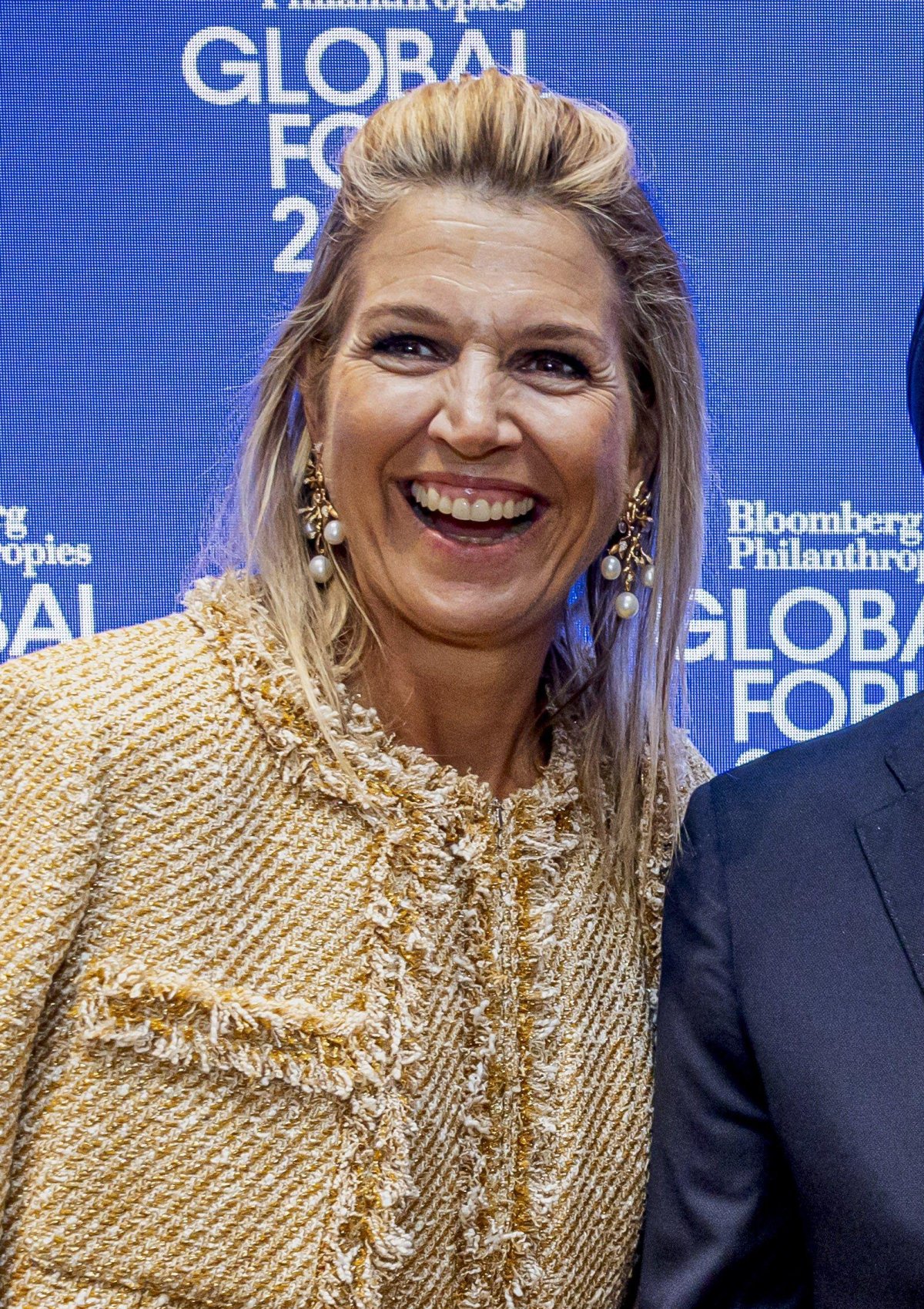 The Queen of the Netherlands and the Princess of Orange attend the Global Forum 2025 in New York on September 24, 2025 (Patrick van Emst/NLBeeld/Alamy)