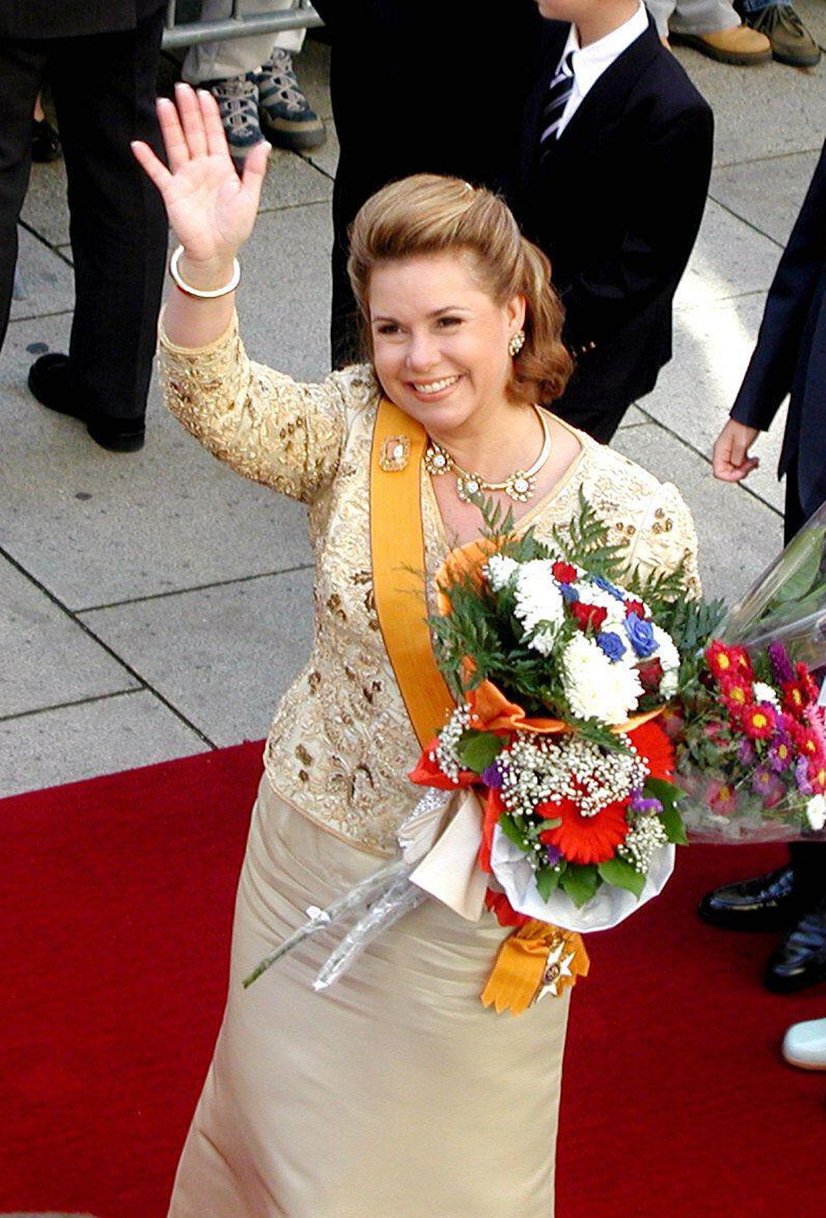 Grand Duchess Maria Teresa of Luxembourg is pictured after the abdication of Grand Duke Jean on October 7, 2000 (Zuma Press/Alamy)