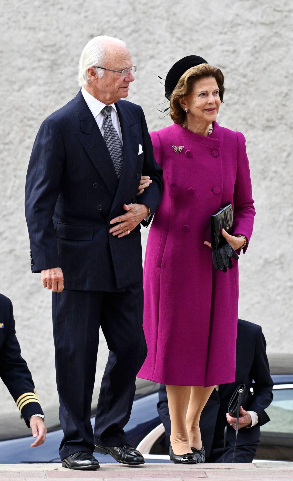 The King and Queen of Sweden attend a church service ahead of the opening of the Swedish Church Council at Uppsala Cathedral on September 30, 2025 (Jessica Gow/TT News Agency/Alamy)