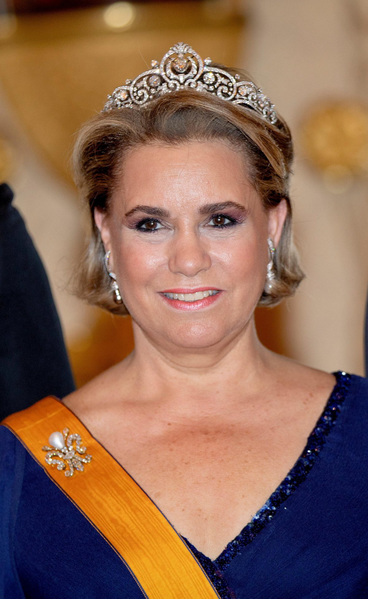 The Grand Duchess of Luxembourg attends the National Day gala at the Grand Ducal Palace on June 23, 2018 (Albert Nieboer/DPA Picture Alliance/Alamy)