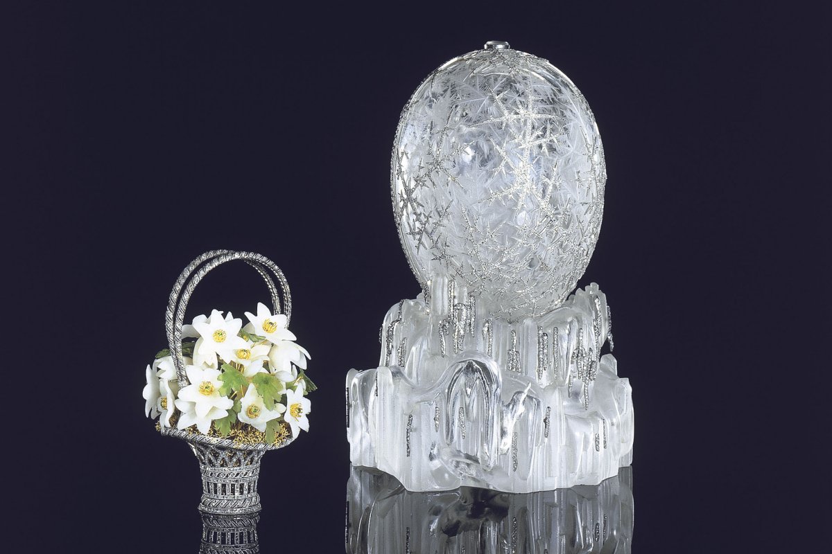 The Winter Egg, created by Fabergé for Empress Marie Feodorovna, 1913 (Christie's)