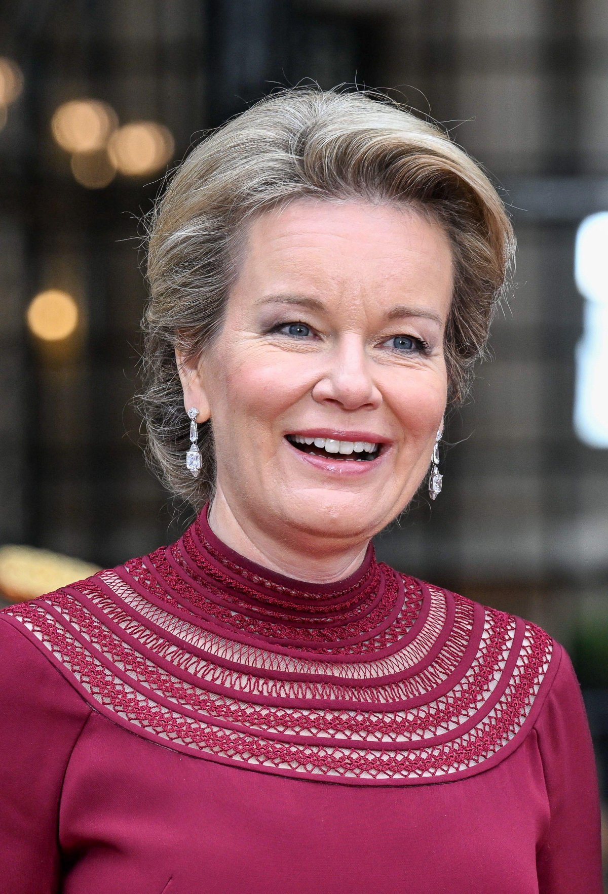 The Queen of the Belgians arrives for Grand Duke Henri's abdication ceremony in Luxembourg on October 3, 2025 (Patrick van Emst/NLBeeld/Alamy)