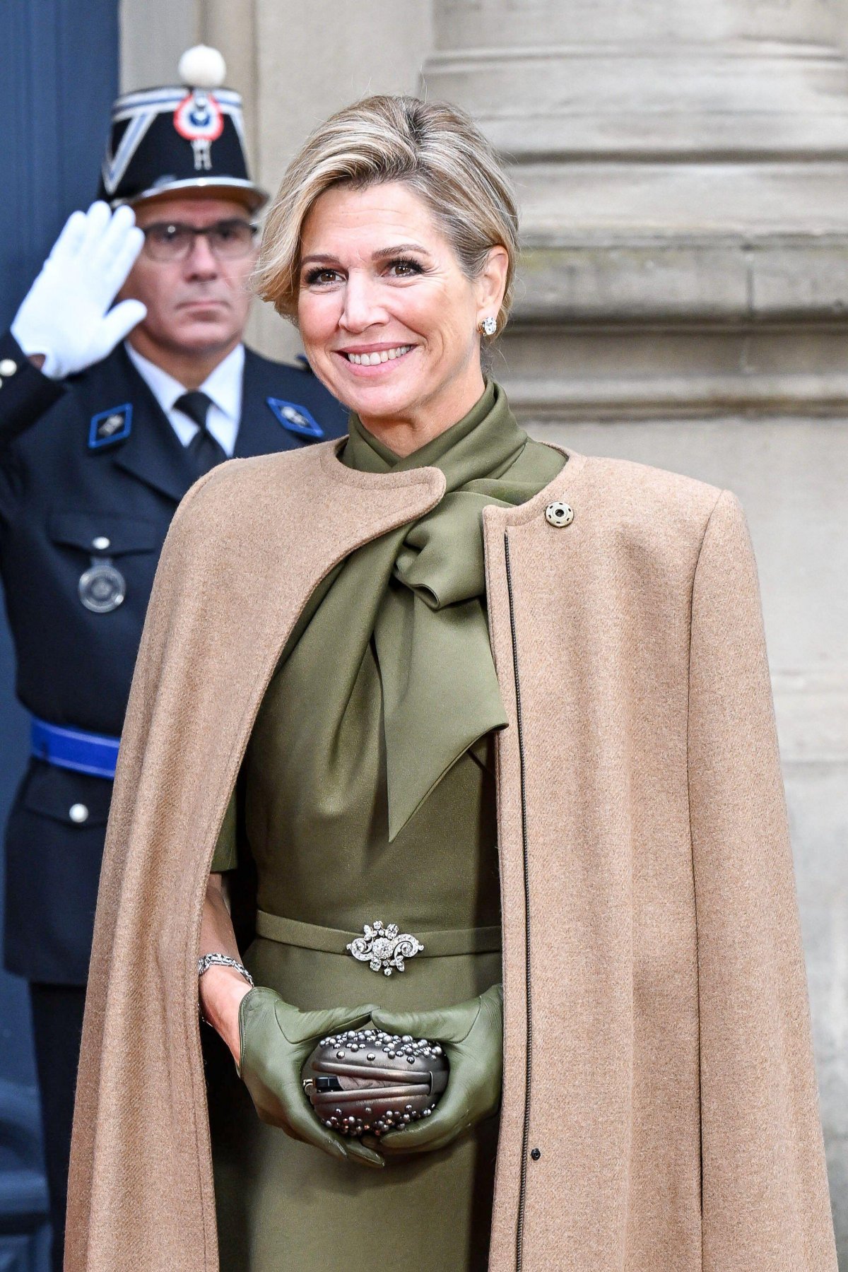 The Queen of the Netherlands arrives for Grand Duke Henri's abdication ceremony in Luxembourg on October 3, 2025 (Patrick van Emst/NLBeeld/Alamy)