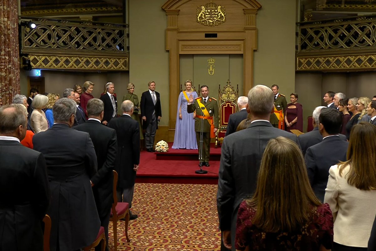 Grand Duke Guillaume is sworn in as head of state in Luxembourg on October 3, 2025 (Maison du Grand-Duc)