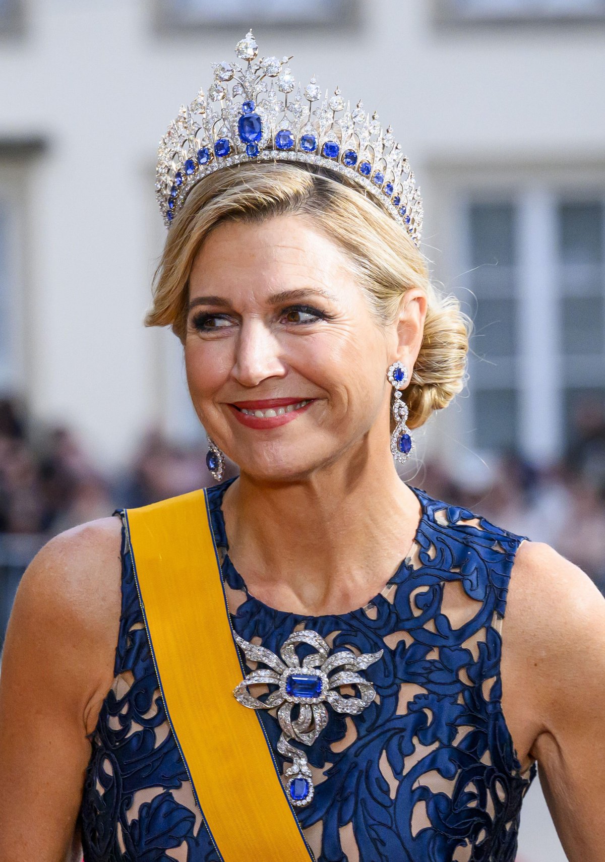 The King and Queen of the Netherlands arrive for a gala dinner hosted by the new Grand Duke and Grand Duchess of Luxembourg on October 3, 2025 (Patrick van Emst/NLBeeld/Alamy)