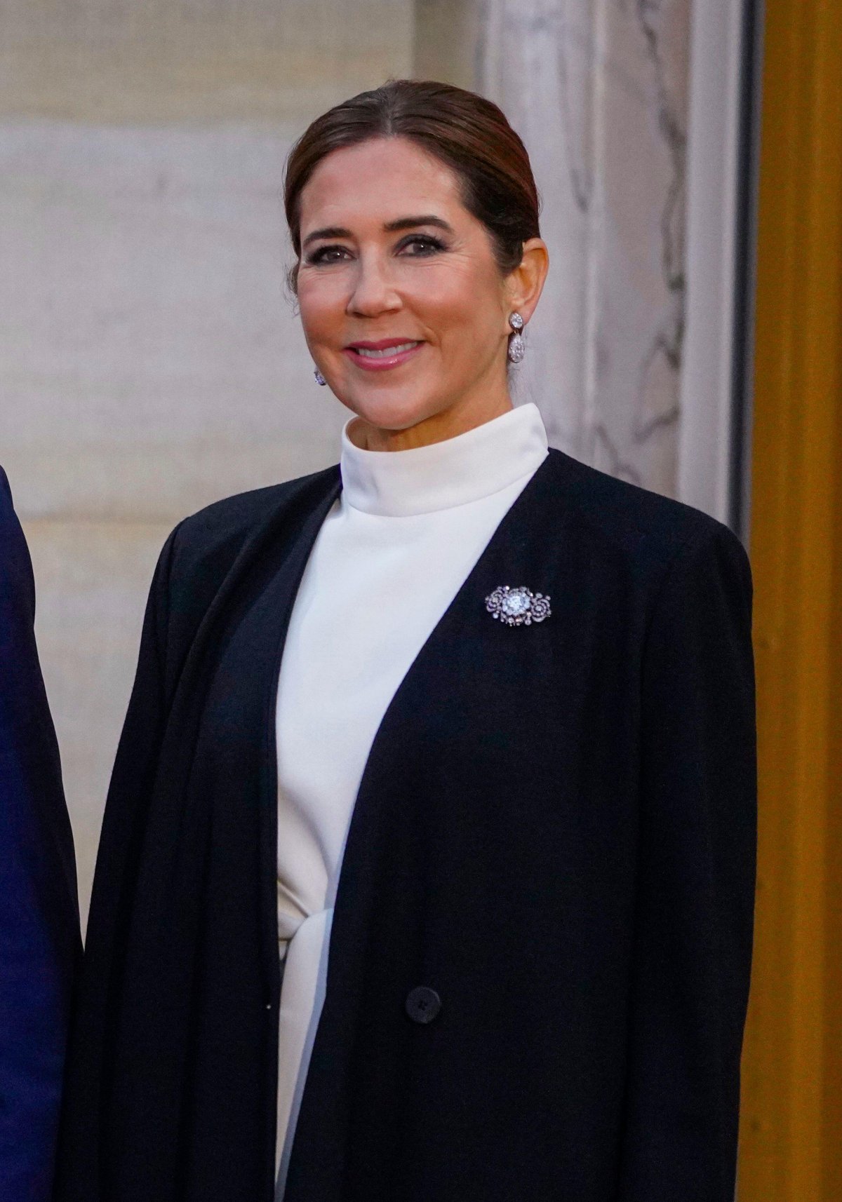 The Queen of Denmark is pictured ahead of a dinner given for EU heads of state and government at Amalienborg Palace in Copenhagen on October 1, 2025 (Ole Berg-Rusten/NTB/Alamy)