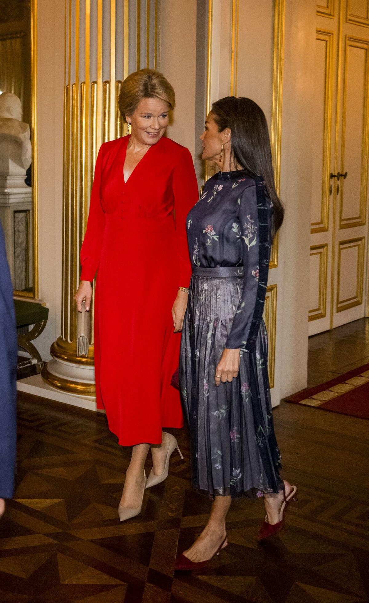 The King and Queen of the Belgians welcome the King and Queen of Spain to the Royal Palace in Brussels on October 7, 2025 (JASPER JACOBS/Belga News Agency/Alamy)