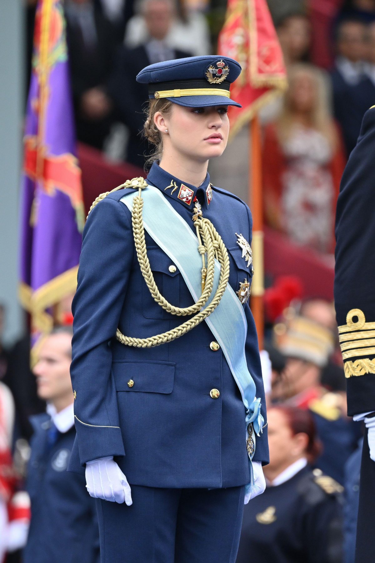 The Princess of Asturias is pictured during the National Day military parade at the Plaza de Neptuno in Madrid on October 12, 2025 (Oscar Gonzalez/Sipa USA/Alamy)
