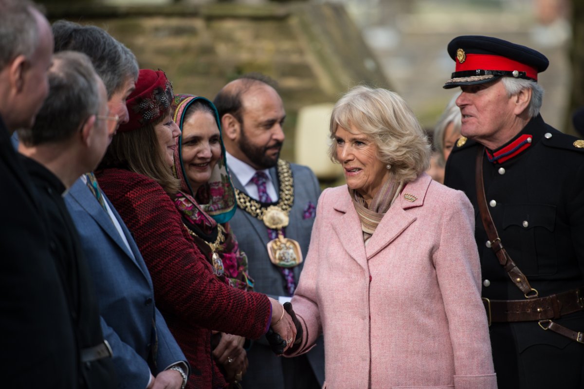 The Prince of Wales and the Duchess of Cornwall visit Yorkshire on February 16, 2018 (OLI SCARFF/AFP/Getty Images)