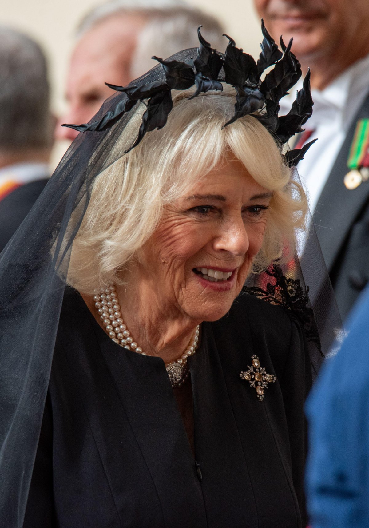 Queen Camilla is pictured during the state visit to the Vatican on October 23, 2025 (IPA/Alamy)