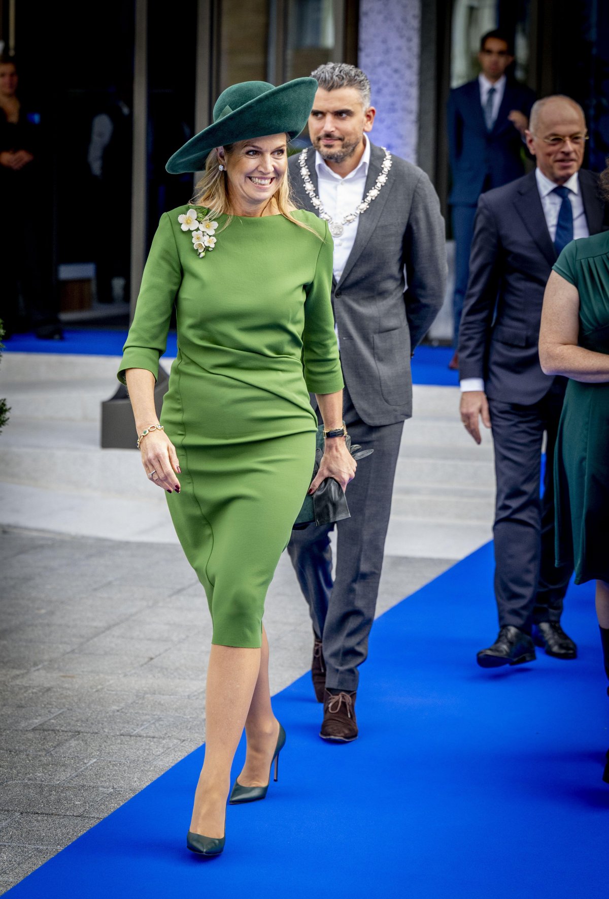 The Queen of the Netherlands opens the new global headquarters of Royal Philips in Amsterdam on October 16, 2025 (ROBIN UTRECHT/ANP/Alamy)