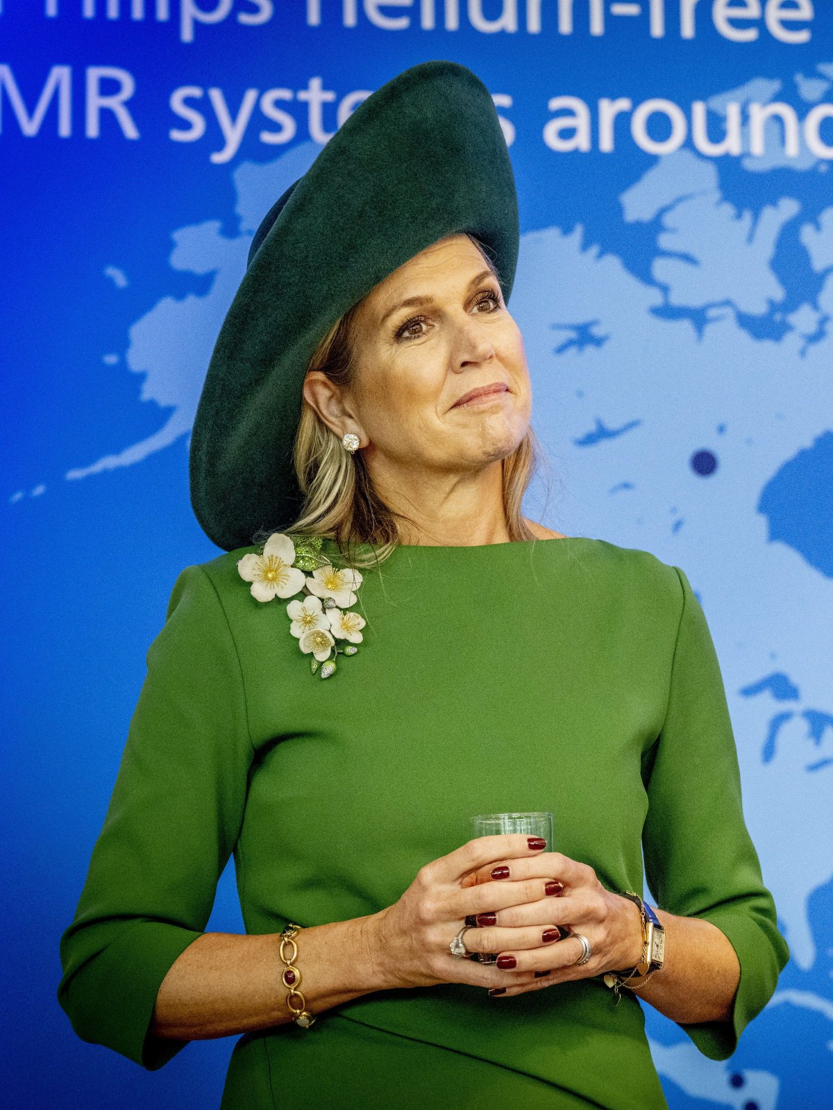 The Queen of the Netherlands opens the new global headquarters of Royal Philips in Amsterdam on October 16, 2025 (ROBIN UTRECHT/ANP/Alamy)