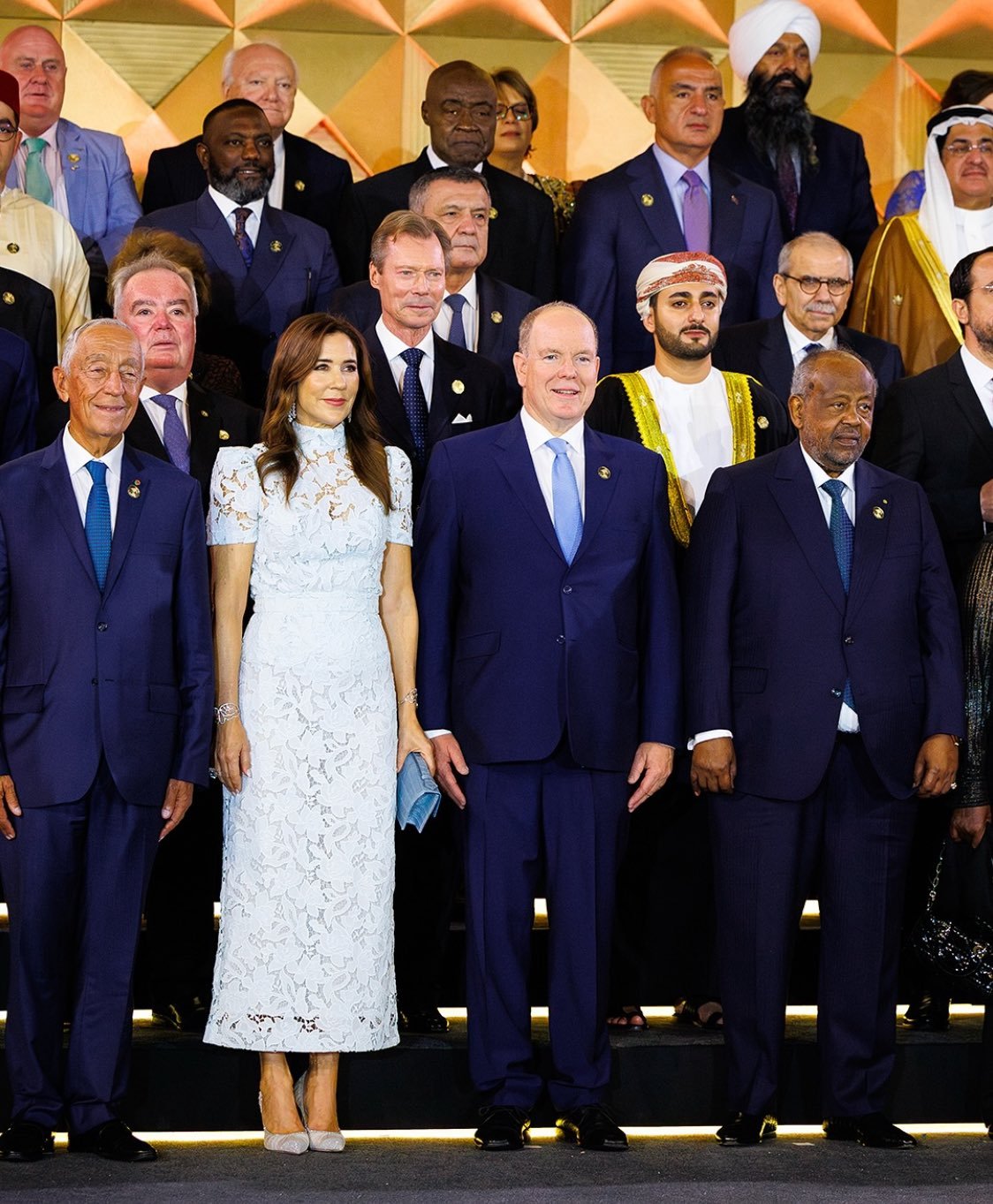 Heads of state and dignitaries, including the Queen of Denmark and the Prince of Monaco, attend the opening ceremony of the Grand Egyptian Museum in Cairo on November 1, 2025 (Palais Princier de Monaco)