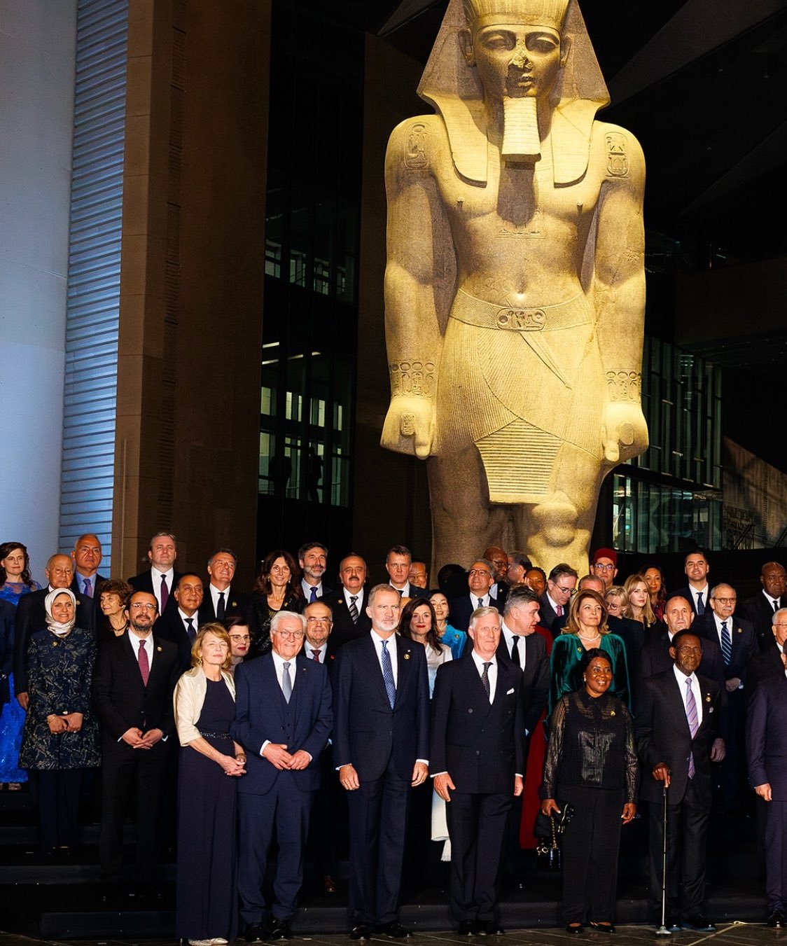 Heads of state and dignitaries, including the King of Spain and the King of the Belgians, attend the opening ceremony of the Grand Egyptian Museum in Cairo on November 1, 2025 (Palais Princier de Monaco)