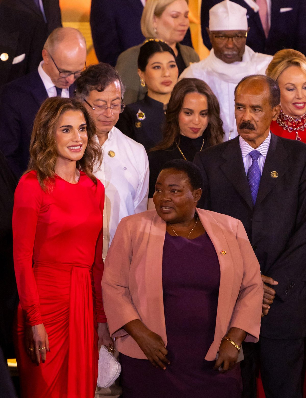Heads of state and dignitaries, including the Queen of Jordan, attend the opening ceremony of the Grand Egyptian Museum in Cairo on November 1, 2025 (Balkis Press/Abaca Press/Alamy)