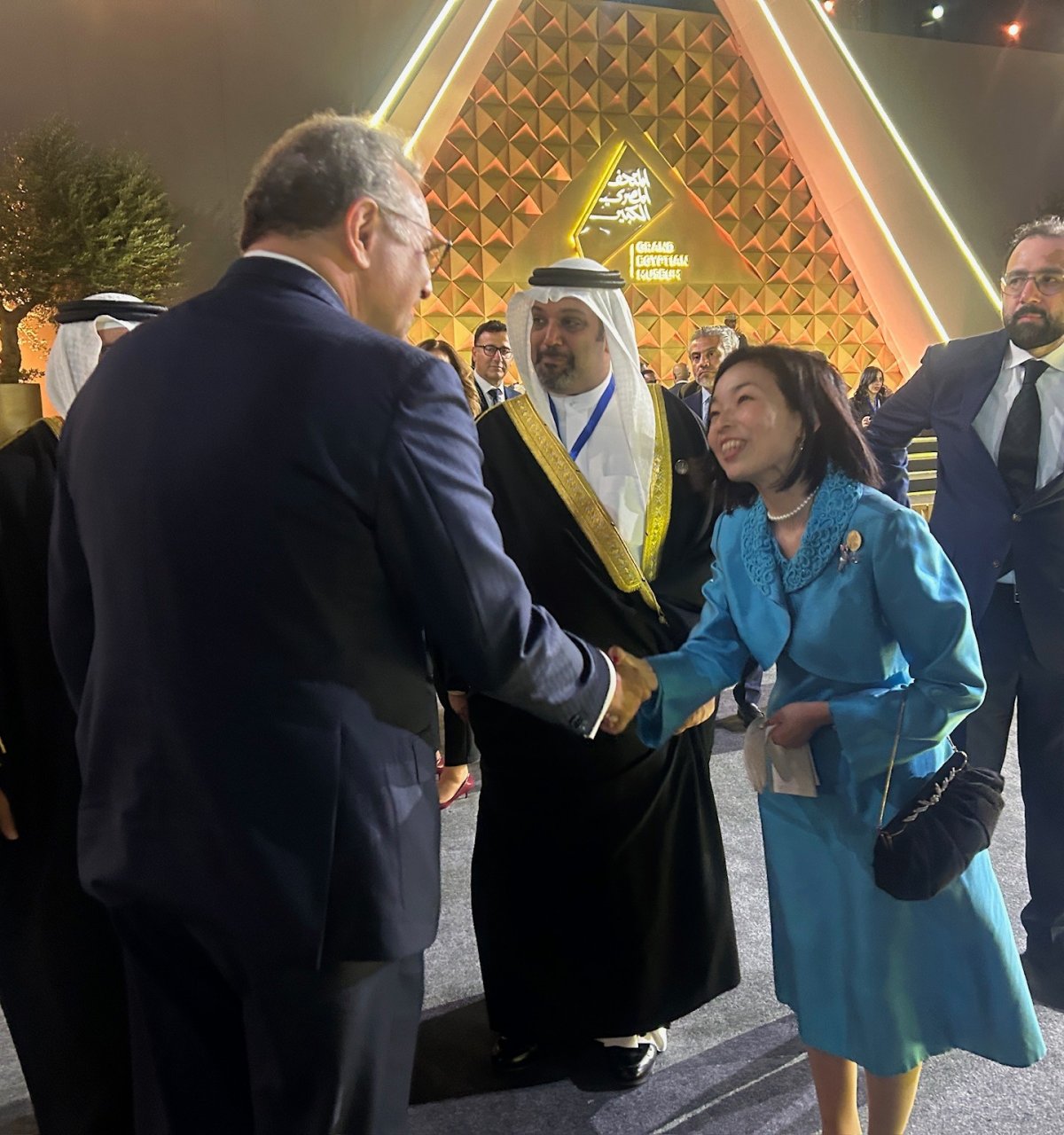 Princess Akiko of Mikasa attends the opening ceremony of the Grand Egyptian Museum in Cairo on November 1, 2025 (Embassy of Japan in Egypt)