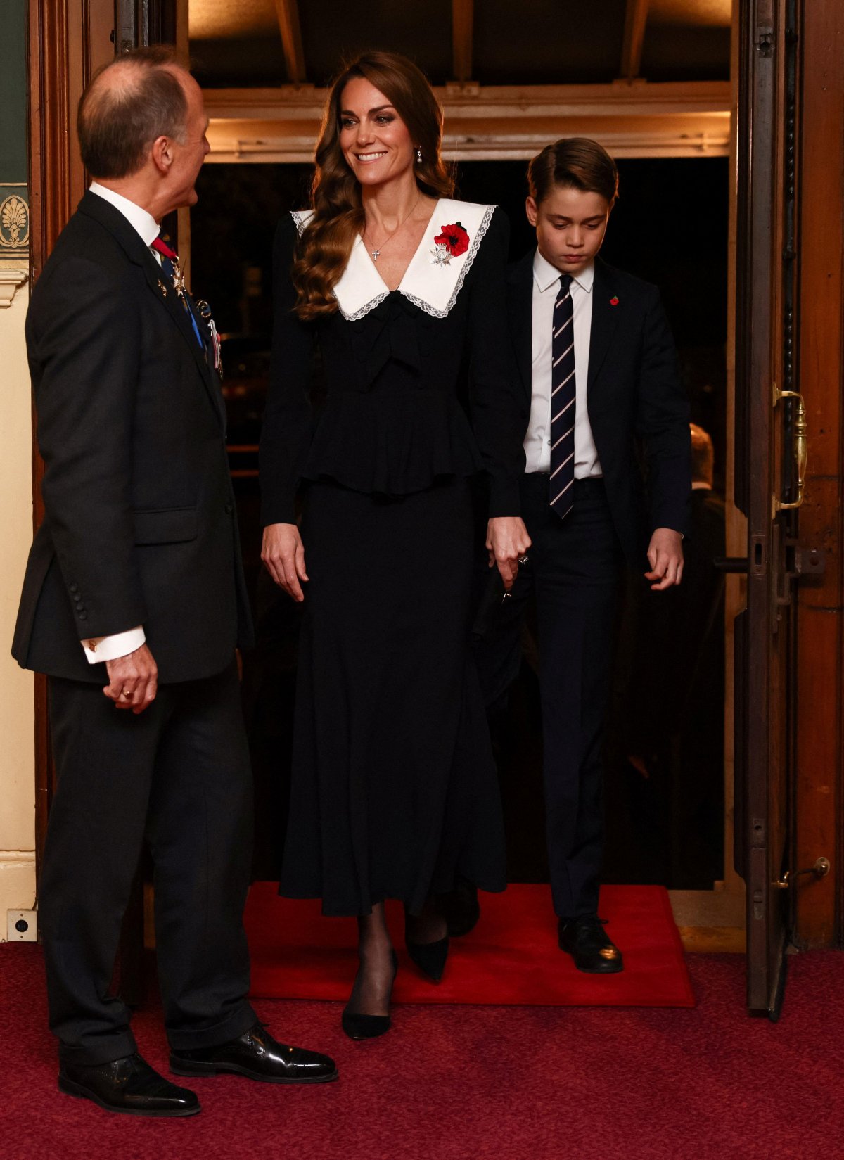 The Princess of Wales, with Prince George, attends the Royal British Legion Festival of Remembrance at the Royal Albert Hall in London on November 8, 2025 (Jack Taylor/PA Images/Alamy)