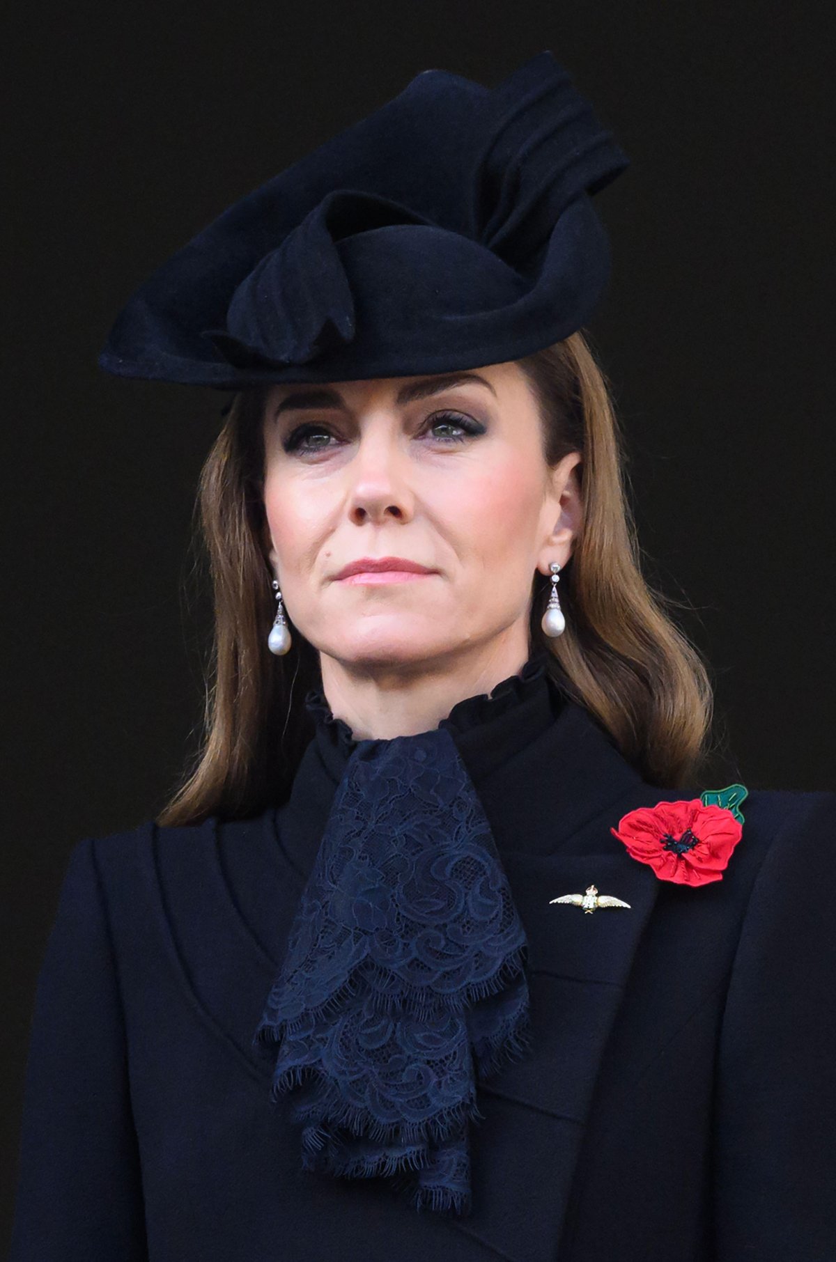 The Princess of Wales attends the Remembrance Sunday service at the Cenotaph in London on November 9, 2025 (Doug Peters/Alamy)