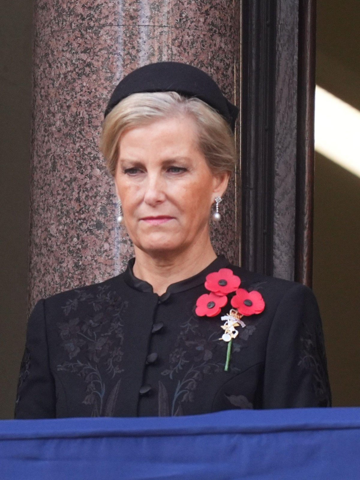 The Duchess of Edinburgh attends the Remembrance Sunday service at the Cenotaph in London on November 9, 2025 (James Manning/PA Images/Alamy)