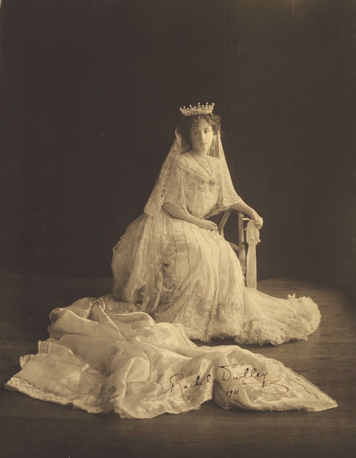 Portrait of Rachel Ward, Countess of Dudley in court dress, ca. 1911 (State Library of New South Wales)