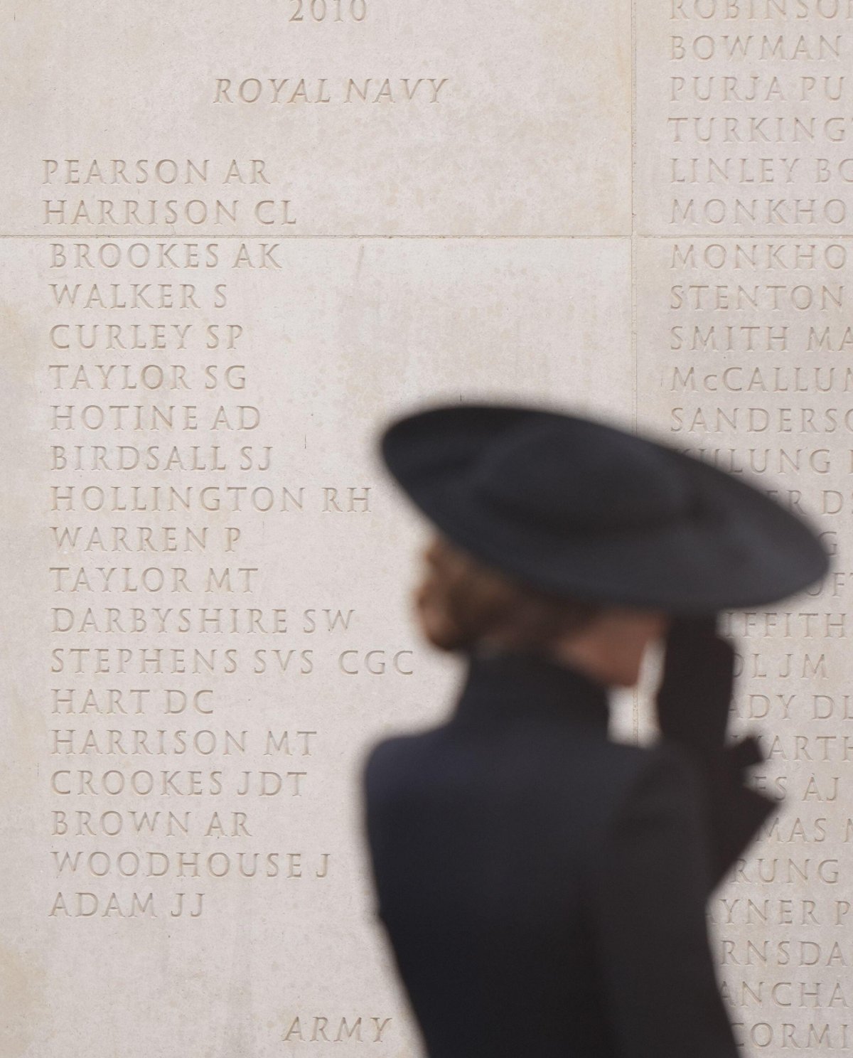 The Princess of Wales attends the Service of Remembrance to mark Armistice Day at the National Memorial Arboretum in Alrewas, Staffordshire, on November 11, 2025 (Joe Giddens/PA Images/Alamy)