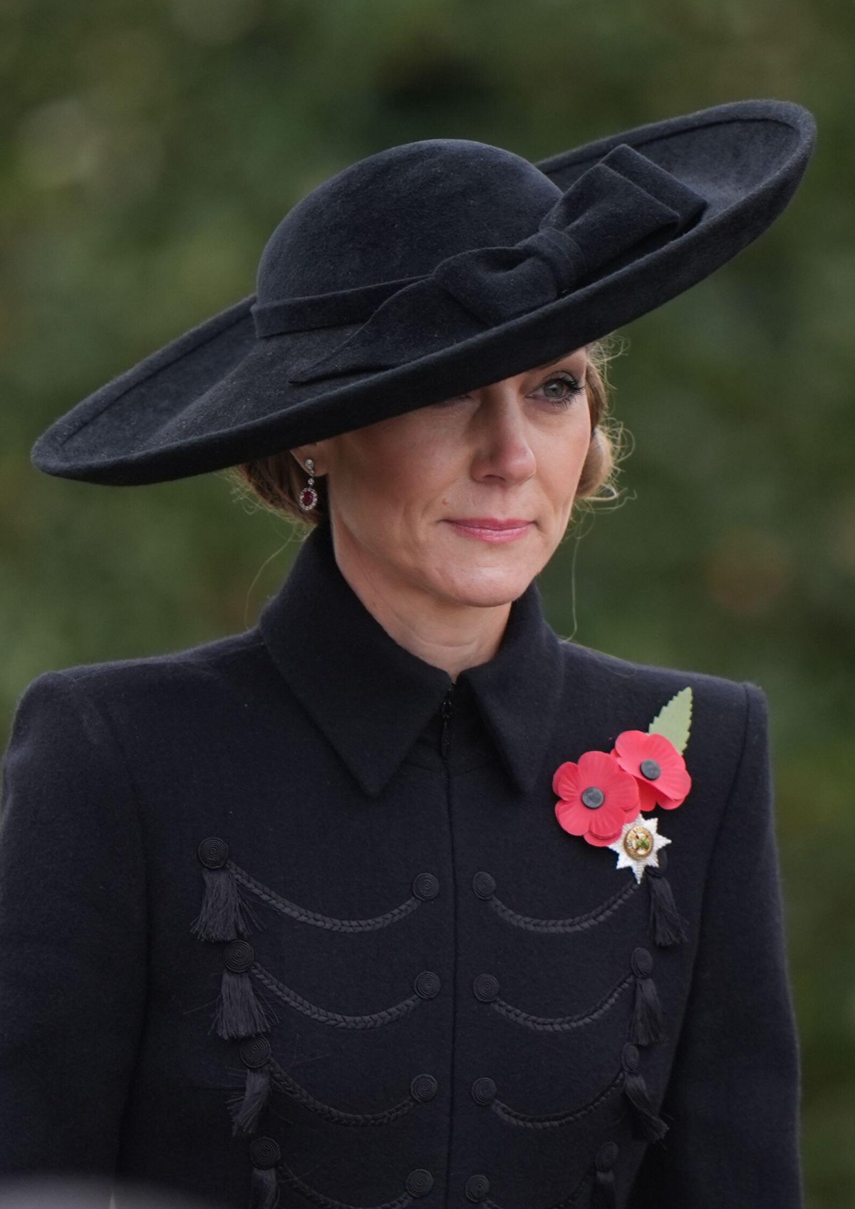 The Princess of Wales attends the Service of Remembrance to mark Armistice Day at the National Memorial Arboretum in Alrewas, Staffordshire, on November 11, 2025 (Joe Giddens/PA Images/Alamy)