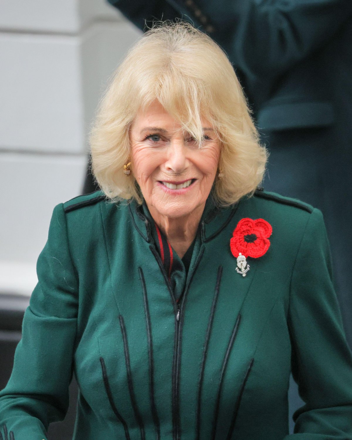Queen Camilla attends the Great Western Railway 'Poppies to Paddington' event to mark Armistice Day on November 11, 2025 (Imageplotter/Alamy)