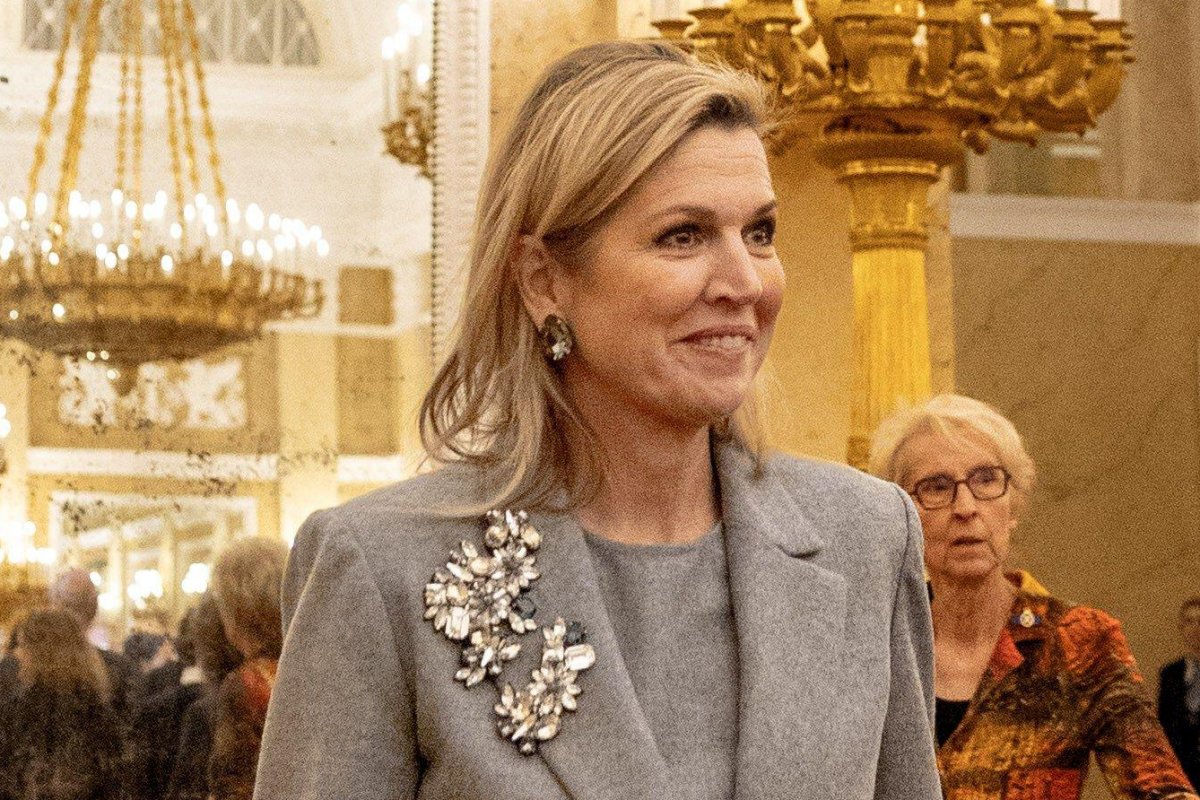 The Queen of the Netherlands hosts the launch of the Financially Healthy Netherlands Foundation at Noordeinde Palace in The Hague on November 12, 2025 (Patrick van Emst/NLBeeld/Alamy)