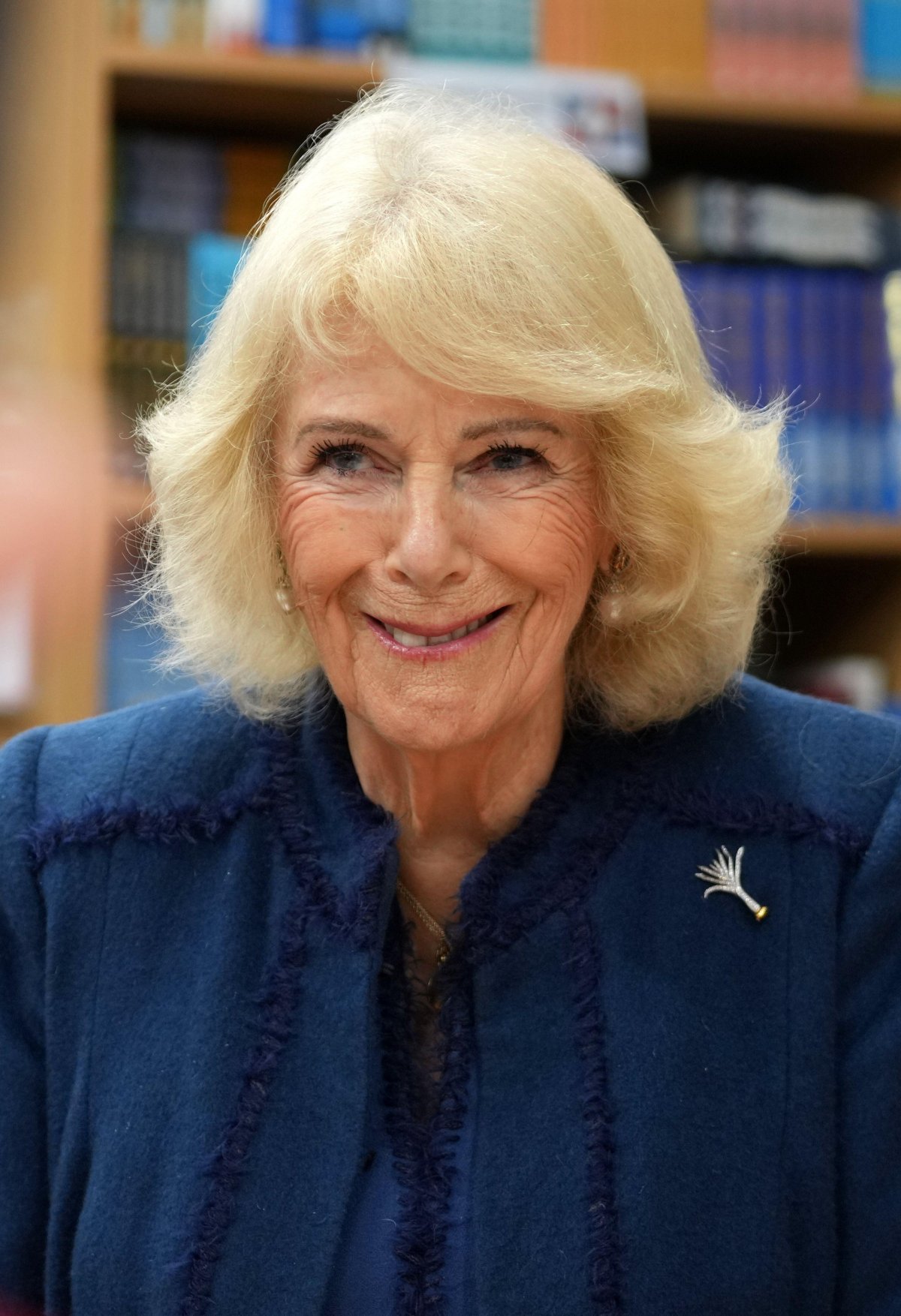 Queen Camilla visits Cyfarthfa Primary School during a visit to South Wales to mark King Charles III's birthday on November 14, 2025 (Kin Cheung/PA Images/Alamy)