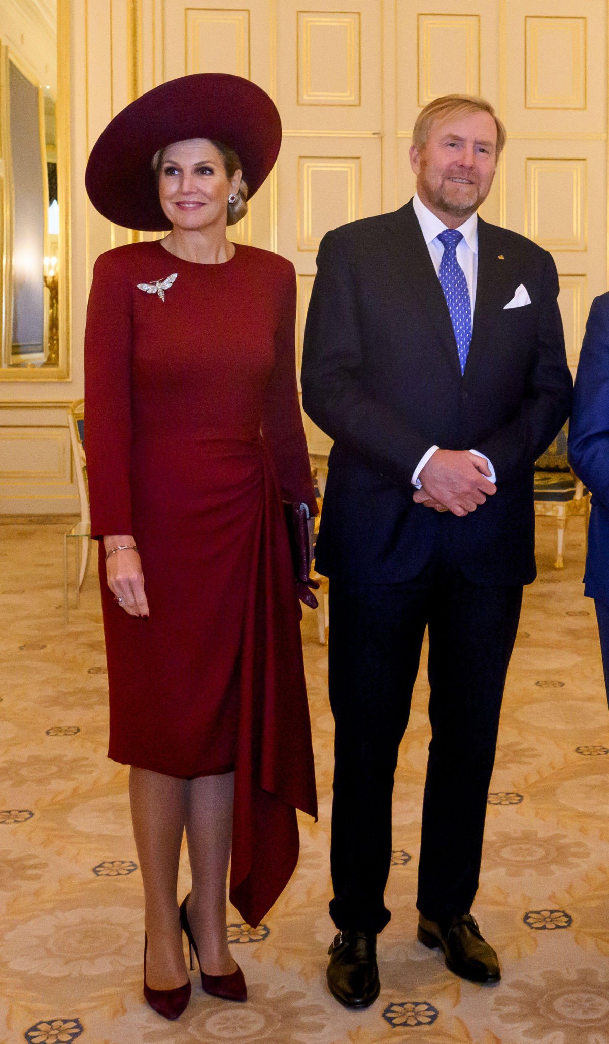 The King and Queen of the Netherlands host a lunch for the Grand Duke and Grand Duchess of Luxembourg at at Noordeinde Palace in The Hague on November 19, 2025 (Patrick van Emst/NLBeeld/Alamy)