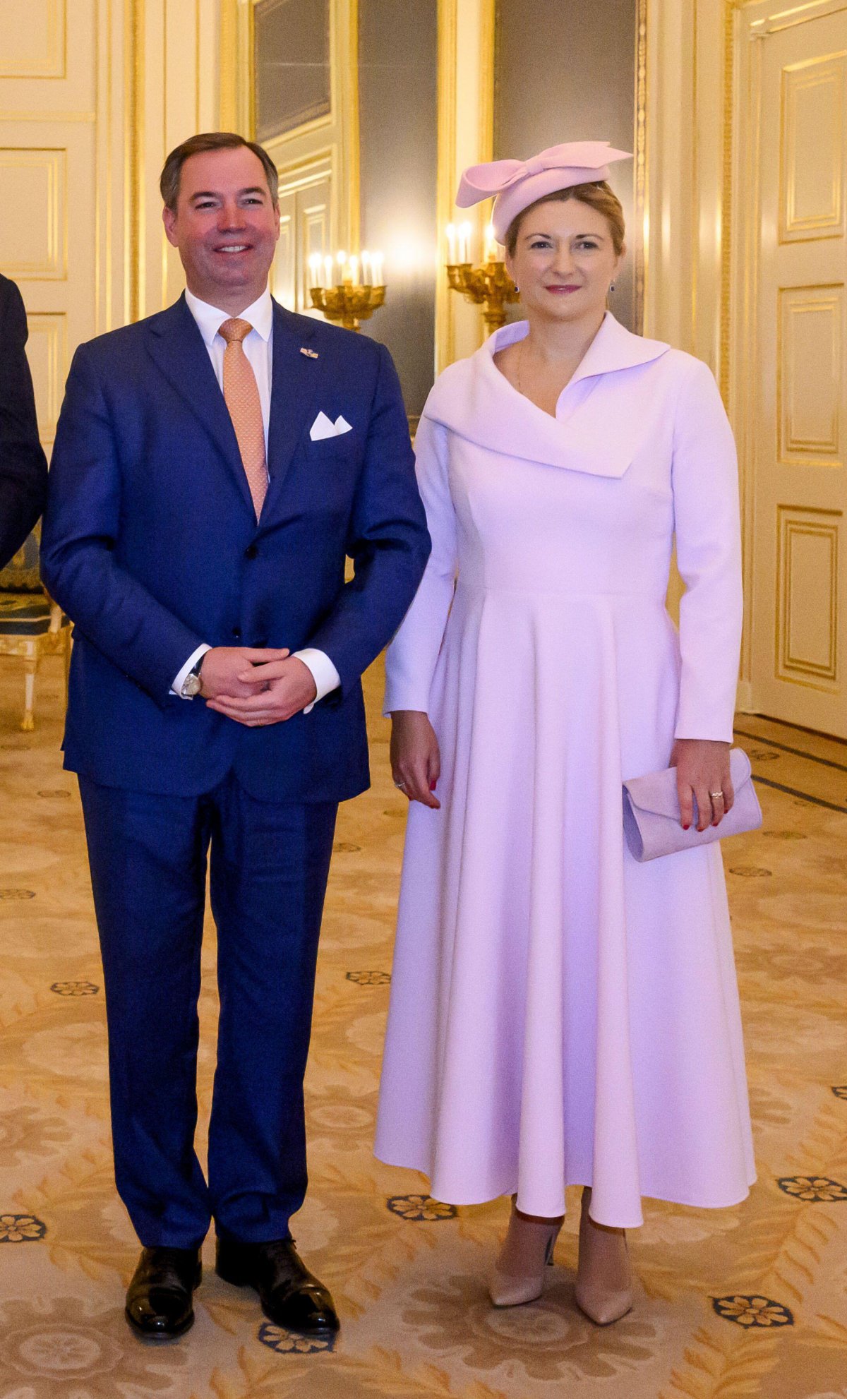 The King and Queen of the Netherlands host a lunch for the Grand Duke and Grand Duchess of Luxembourg at at Noordeinde Palace in The Hague on November 19, 2025 (Patrick van Emst/NLBeeld/Alamy)