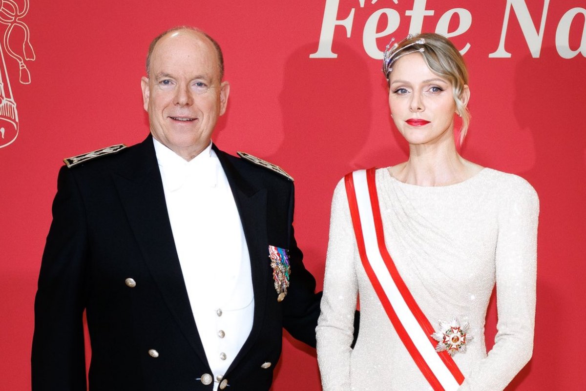 The Prince and Princess of Monaco attend the National Day gala performance at the Grimaldi Forum on November 19, 2025 (Palais Princier de Monaco)