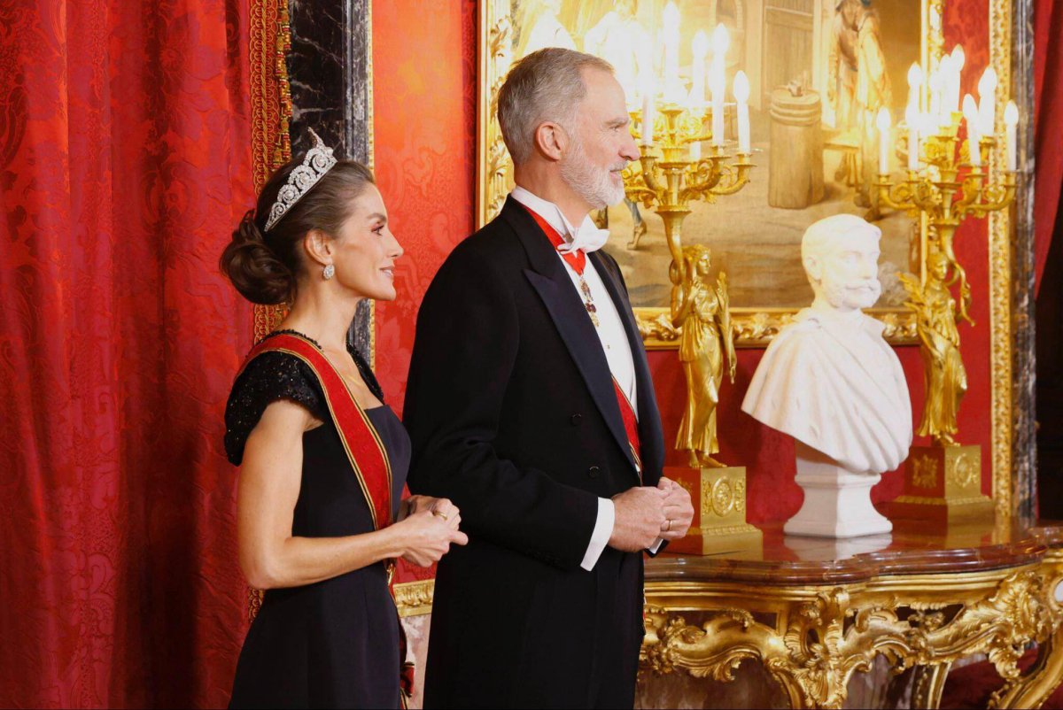 The King and Queen host a gala dinner in honor of the President of Germany at the Royal Palace in Madrid on November 26, 2025 (Cordon Press/Alamy)