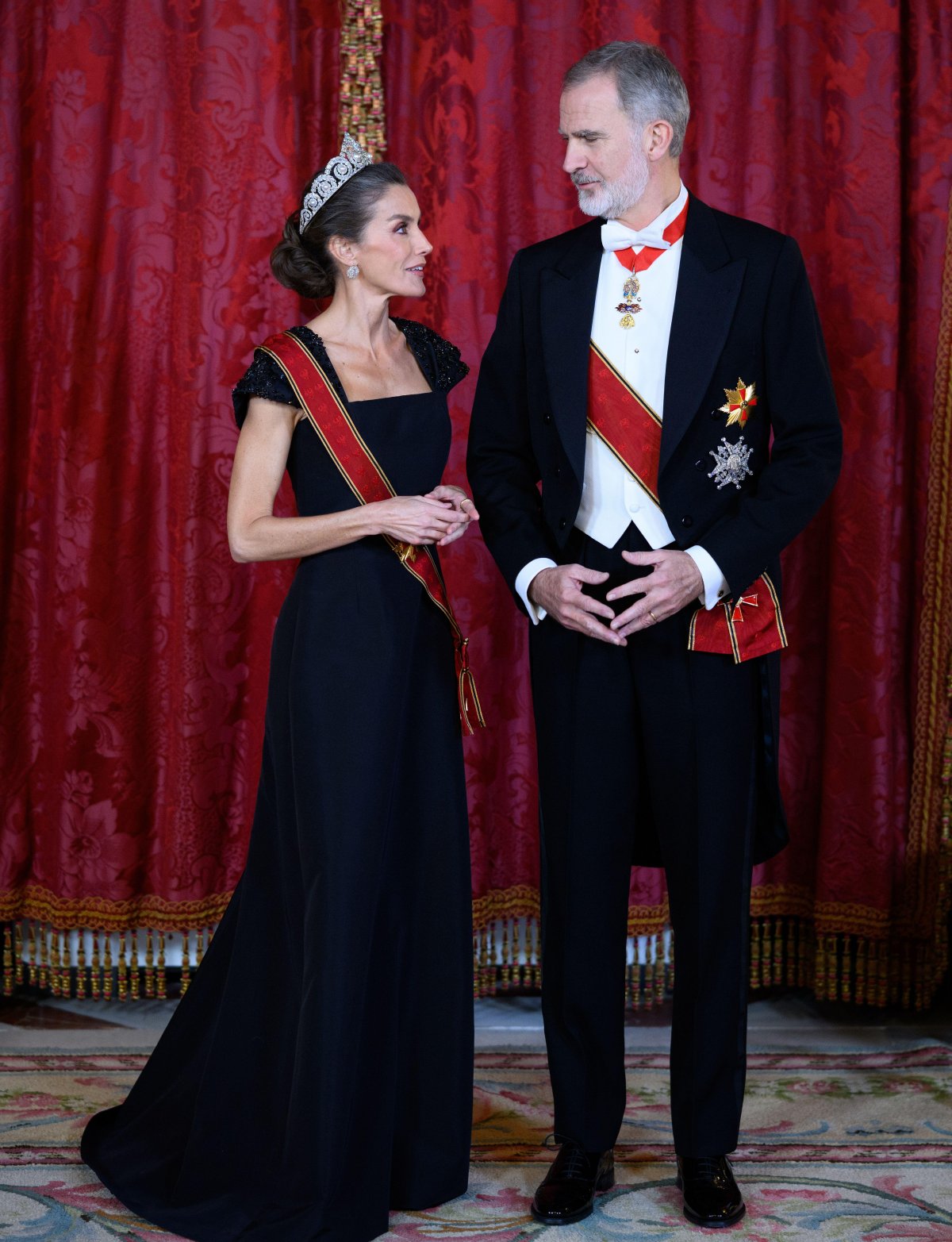 The King and Queen host a gala dinner in honor of the President of Germany at the Royal Palace in Madrid on November 26, 2025 (Bernd von Jutrczenka/DPA Picture Alliance/Alamy)