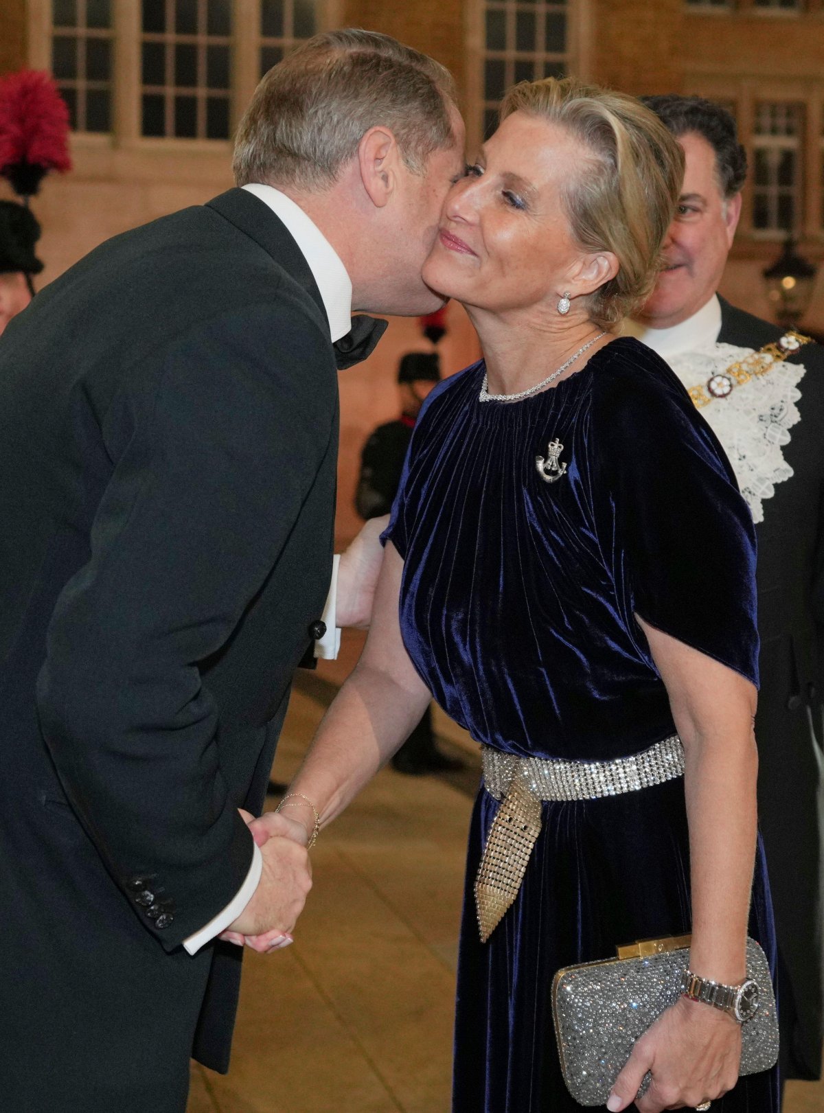 The Duchess of Edinburgh attends the Rifles Awards Dinner at the Guildhall in London on November 27, 2025 (Kin Cheung/PA Images/Alamy)